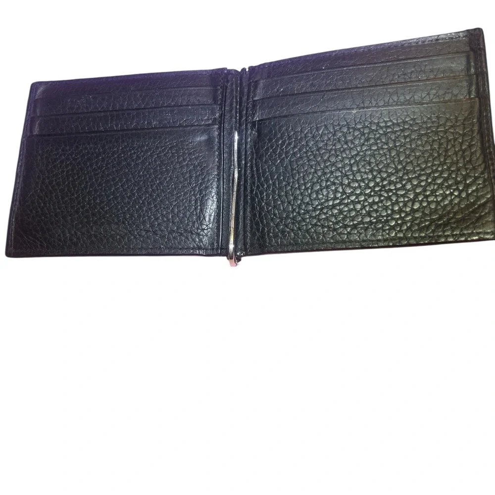 BOSS Dark Leather Money Clip
